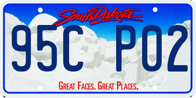 SD license plate 95CP02