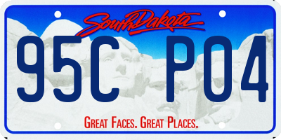 SD license plate 95CP04