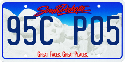SD license plate 95CP05
