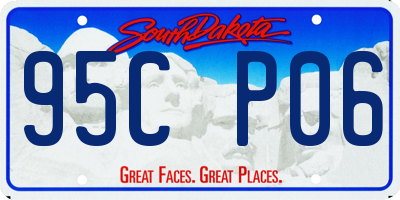 SD license plate 95CP06