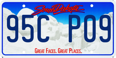 SD license plate 95CP09