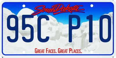 SD license plate 95CP10