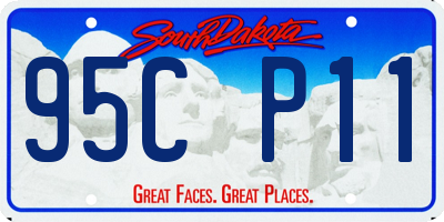 SD license plate 95CP11