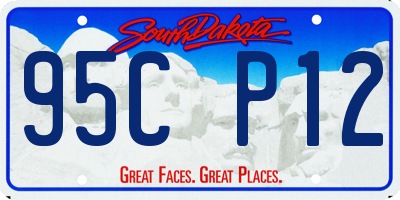 SD license plate 95CP12
