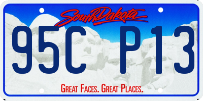 SD license plate 95CP13