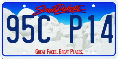 SD license plate 95CP14