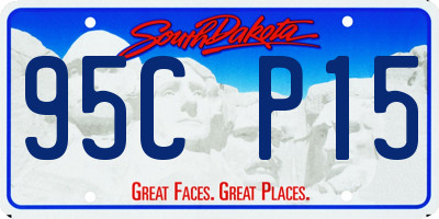 SD license plate 95CP15
