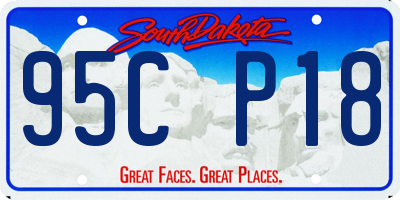 SD license plate 95CP18