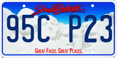SD license plate 95CP23