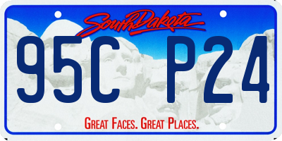 SD license plate 95CP24