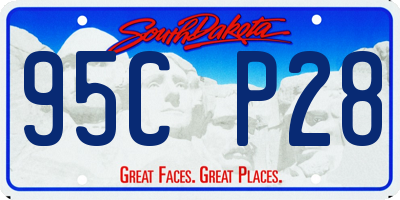 SD license plate 95CP28