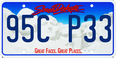 SD license plate 95CP33