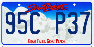 SD license plate 95CP37