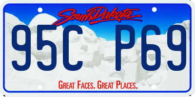 SD license plate 95CP69