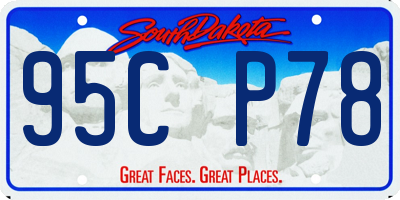 SD license plate 95CP78