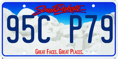 SD license plate 95CP79