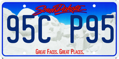 SD license plate 95CP95