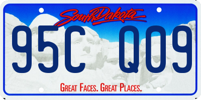 SD license plate 95CQ09