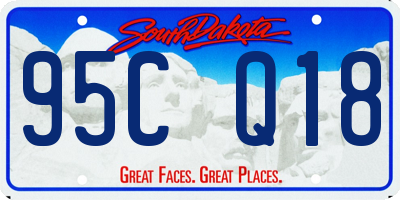SD license plate 95CQ18