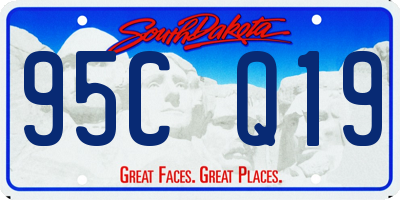 SD license plate 95CQ19