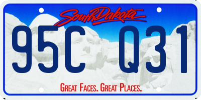 SD license plate 95CQ31