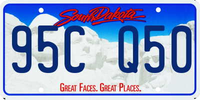 SD license plate 95CQ50
