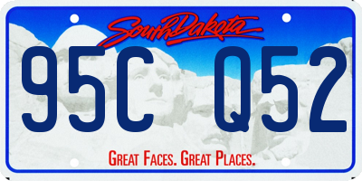 SD license plate 95CQ52