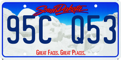 SD license plate 95CQ53