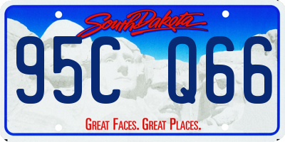 SD license plate 95CQ66