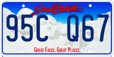 SD license plate 95CQ67