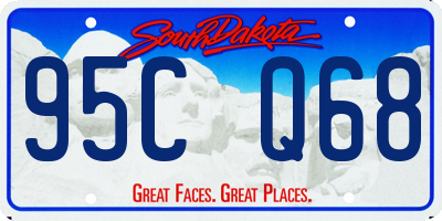 SD license plate 95CQ68