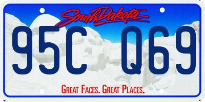 SD license plate 95CQ69