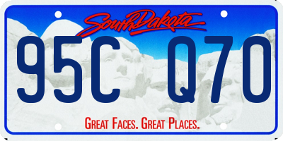 SD license plate 95CQ70