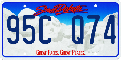 SD license plate 95CQ74