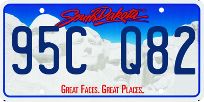 SD license plate 95CQ82