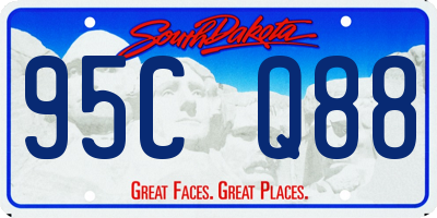 SD license plate 95CQ88