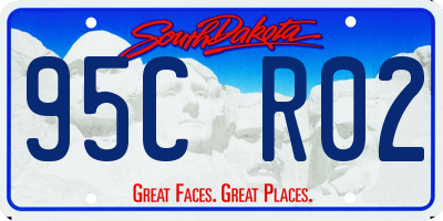 SD license plate 95CR02