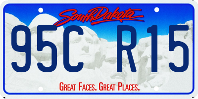 SD license plate 95CR15