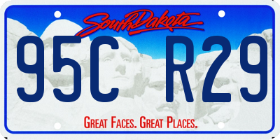 SD license plate 95CR29