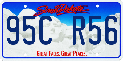 SD license plate 95CR56