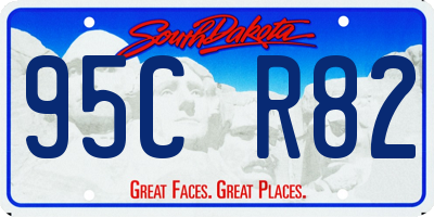 SD license plate 95CR82