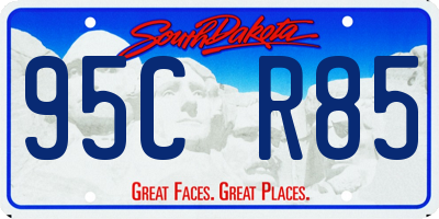 SD license plate 95CR85