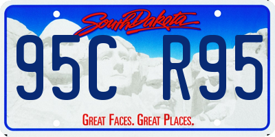 SD license plate 95CR95