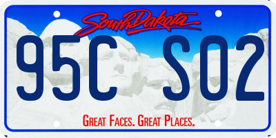 SD license plate 95CS02