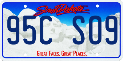 SD license plate 95CS09
