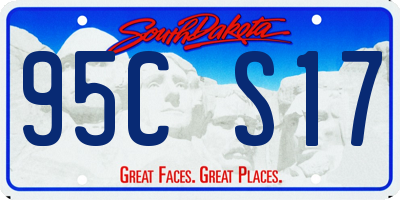 SD license plate 95CS17