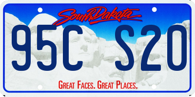 SD license plate 95CS20