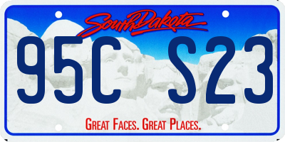SD license plate 95CS23