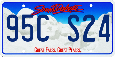 SD license plate 95CS24