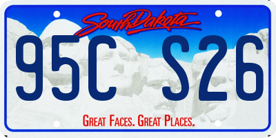 SD license plate 95CS26